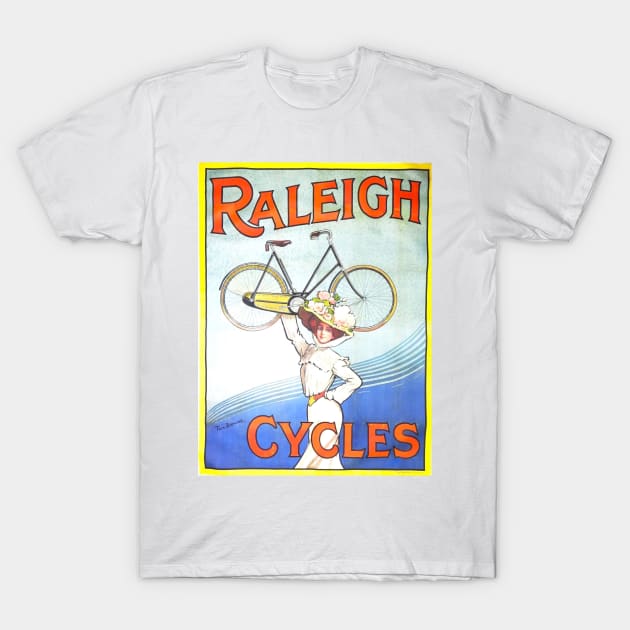 Raleigh Bicycle Advertisement T-Shirt by mike11209